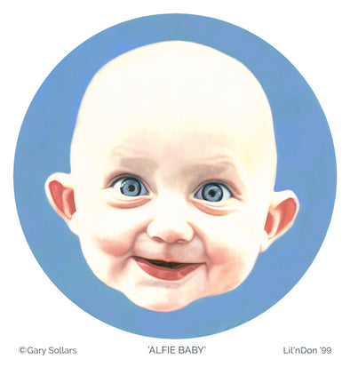 'ALFIE BABY'   Signed Litho Poster    Approx 24" x 24.5"  ( 60 x 62cm )