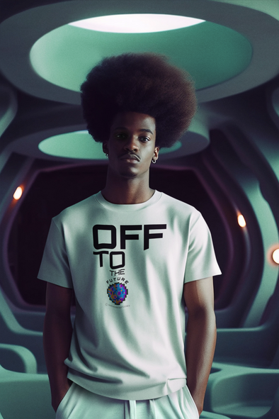 OFF TO THE FUTURE Unisex Organic Cotton T Shirt