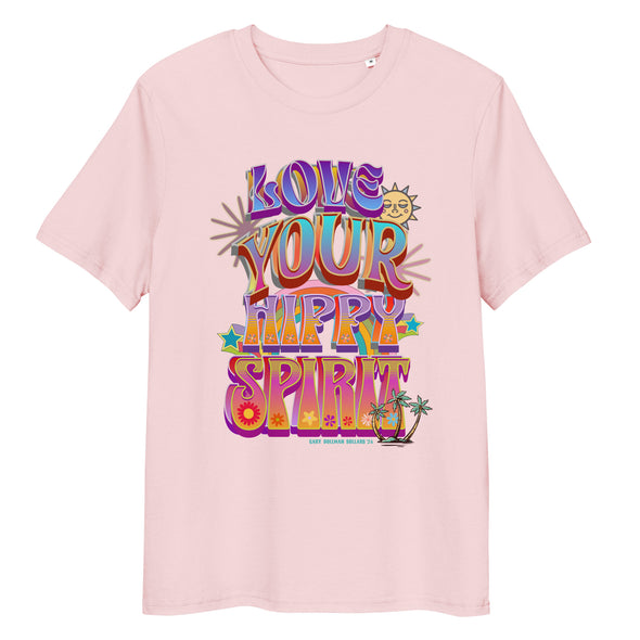 LOVE YOUR HIPPY SPIRIT, Unisex Organic Cotton T Shirt