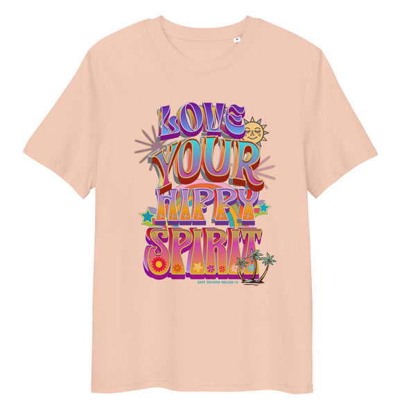 LOVE YOUR HIPPY SPIRIT, Unisex Organic Cotton T Shirt