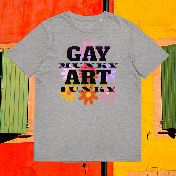 GAY munky ART junky . Unisex Organic Cotton T Shirt.