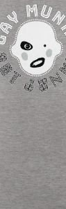 Unisex Organic Cotton T Shirt GAY MUNKY white Logo