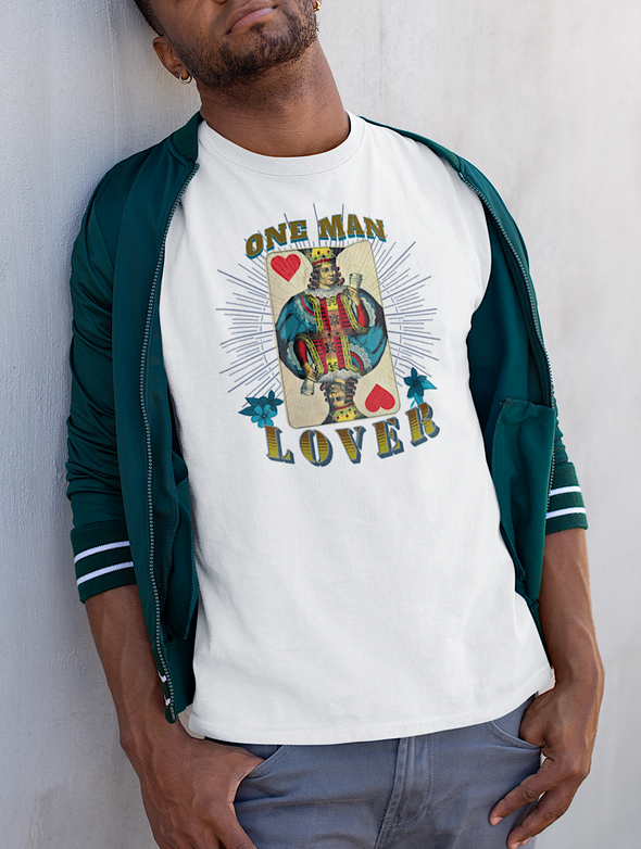 Unisex Organic cotton ONE MAN LOVER T Shirt