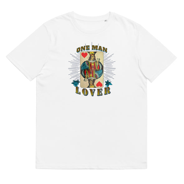Unisex Organic cotton ONE MAN LOVER T Shirt