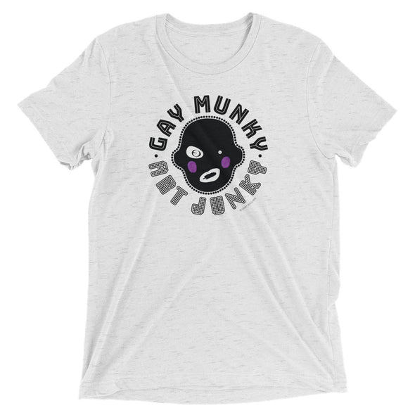T Shirt   TRI BLEND   GAY MUNKY   black Logo